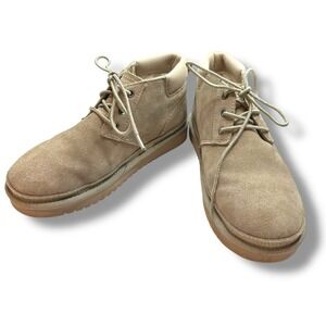 UGG Koolaburra Women 6 Advay Lace-up Suede Ankle‎ Booties Casual  Chunky Comfy